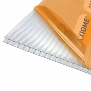 Image of Axiome Clear 6mm Twinwall Polycarbonate Roofing Sheet - 1000 x 2000mm