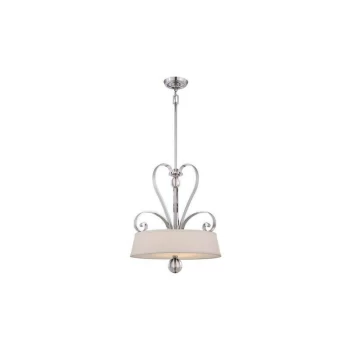 Image of Elstead - Madison Manor - 4 Light Ceiling Pendant Imperial Silver, E27