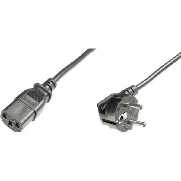 Image of Digitus Digitus Current Cable [1x PG plug - 1x IEC C13 socket ] 0.75 m Black AK-440109-008-S