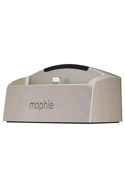 Image of Mophie Desktop 'Charging Dock' Lightning for iPhone 5/5s/6/6s/ Gold Gold