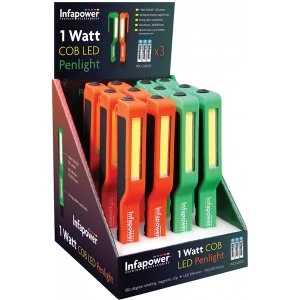 image of Infapower 1 Watt COB LED Penlight (Pack of 12)