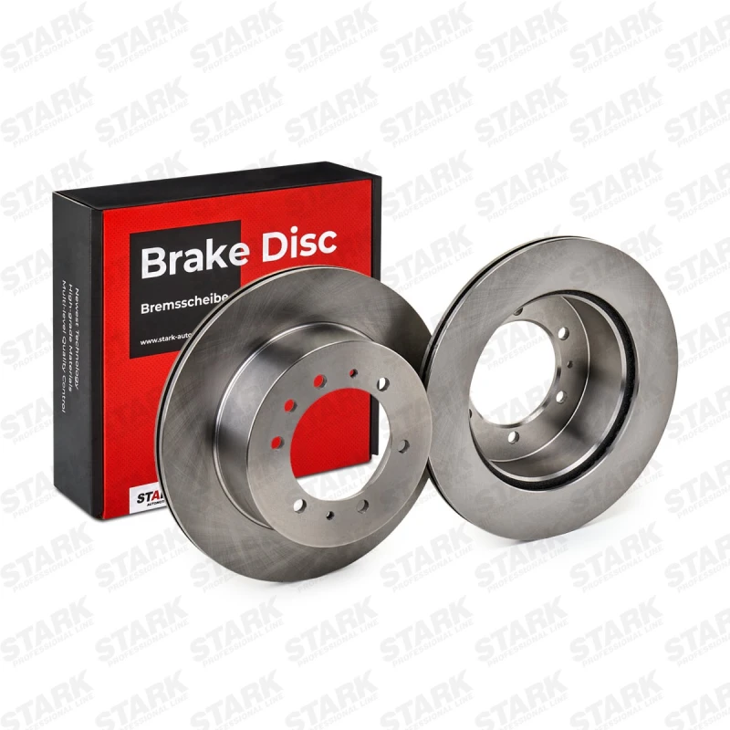 Image of STARK SKBD-0022116 Brake disc Rear Axle, Vented, Cast Iron, Uncoated, Untreated, without bolts/screws Cast Iron Brake Disc (82)