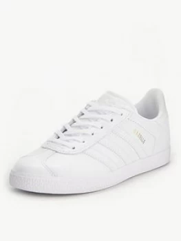 Image of Adidas Originals Gazelle Junior Trainer - White