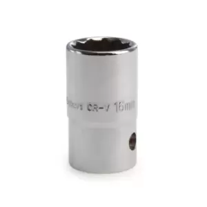 Image of Draper 13236 (D-mmb) Expert 16mm 3/8in Square Drive Hi-torq 12 Point Socket