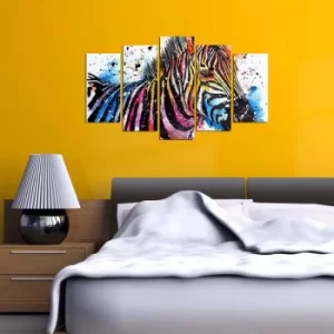 Image of ABSW-05 Multicolor Decorative MDF Painting (5 Pieces)