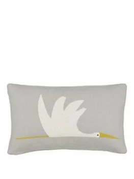 image of Scion Knitted Crane Cushion