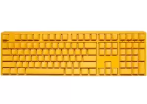 Image of Ducky One 3 keyboard USB UK International Yellow