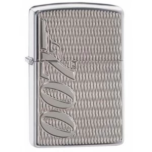 Image of Zippo James Bond High Polish Chrome Armor Windproof Lighter