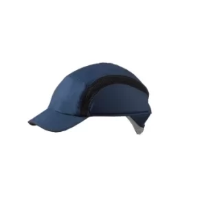 Image of Airpro Reduced Peak Navy Blue Baseball Bump Cap S38NBRP
