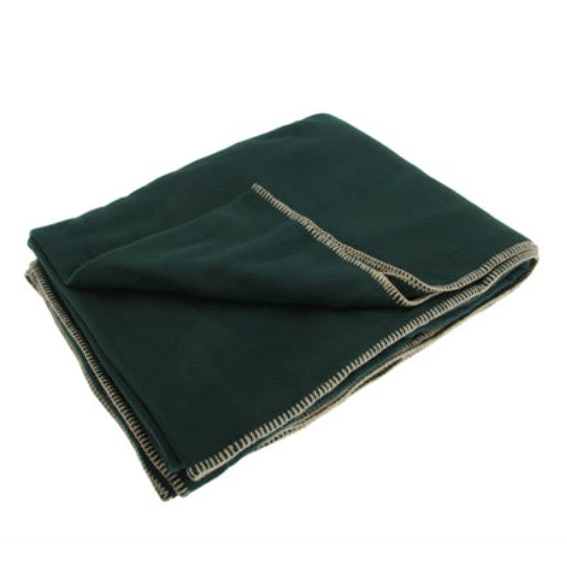 Image of Result Result Plain Warm Outdoor Fleece Blanket (330gsm) Pack of 2 in Green Green One Size Unisex 5059269075118