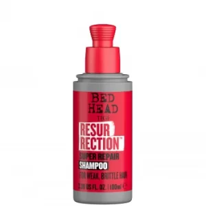 image of TIGI Bed Head Resurrection Repair Shampoo for Damaged Hair Travel Size 100ml