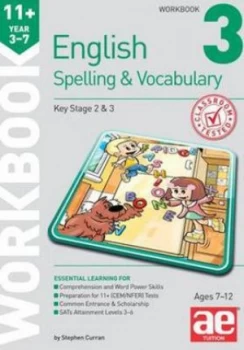 Image of 11+ Spelling and Vocabulary Workbook 3 by Stephen C Curran Paperback