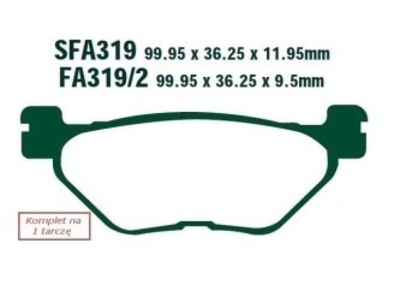Image of EBC Brakes Brake pad set EBC Brakes SFA319