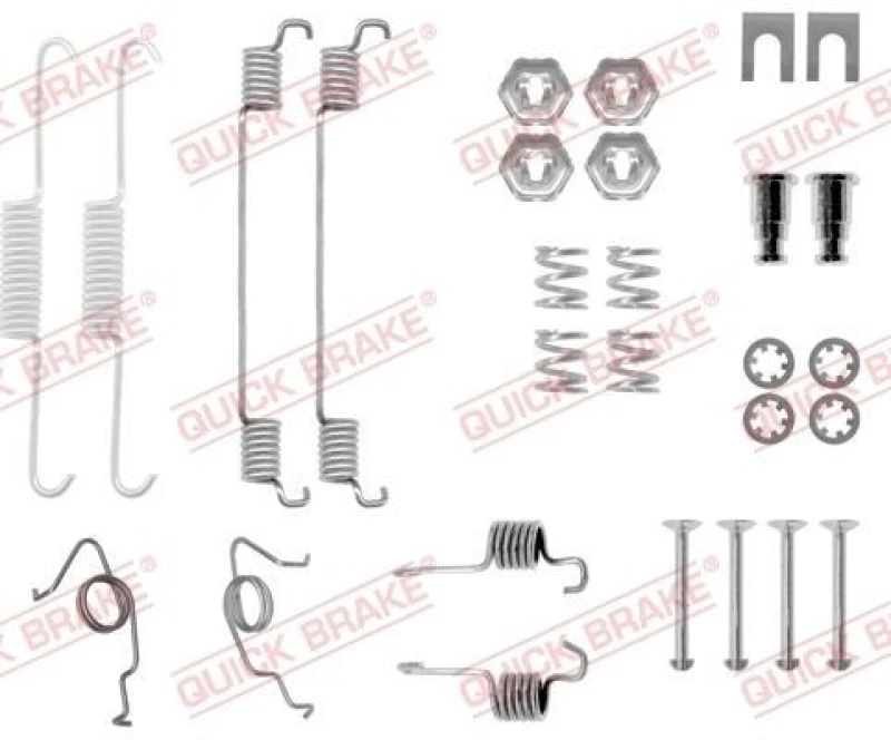Image of QUICK BRAKE Brake shoe fitting kit QUICK BRAKE 105-0626