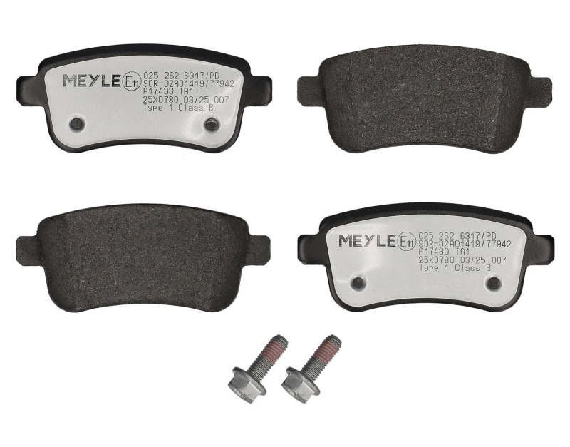 Image of Brake pad set MEYLE 025 262 6317/PD