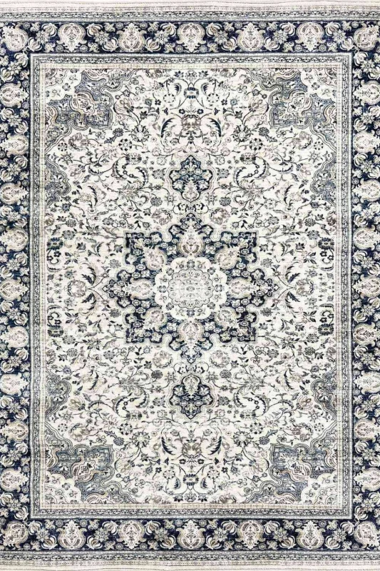 Image of THE RUGS Classical Collection Heritage Steel Soft Pile Grey Essentials Rug Size: 160cm x 230cm Grey Unisex 160cm x 230 cm