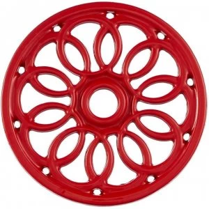 image of Linea Cast Iron Trivet, Red - Red