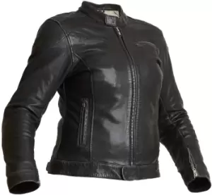 Image of Halvarssons Orsa Ladies Motorcycle Leather Jacket, black, Size 40 for Women, black, Size 40 for Women