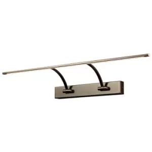 Image of Small 2 Arm Wall Lamp, Picture Light, 1 x 14W LED, 3000K, 1070lm, Bronze - Luminosa Lighting