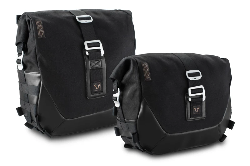 Image of SW-Motech Legend Gear side bag system LC Black Edition - Ducati Scrambler (14-) models.
