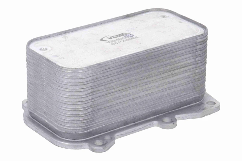 Image of VEMO V30-60-0042 Oil Cooler Green Mobility Parts without gasket/seal Aluminium Oil Cooler,engine oil (469)
