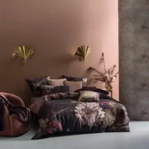 Image of Neve Dark Floral Duvet Cover Set Plum