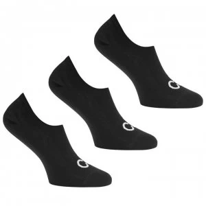 Image of Calvin Klein 3 Pack Trainer Liner Socks - Black