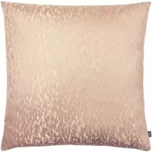 image of Ashley Wilde Andesite Metallic Jacquard Cushion Cover, Blush/Powder, 50 x 50 Cm