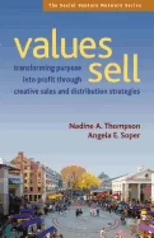 Image of values sell transforming purpose into profit through creative sales and dis