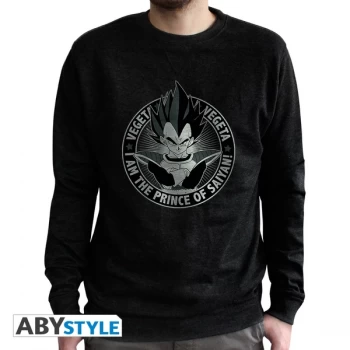 image of Dragon Ball - Vegeta Mens X-Large Hoodie - Black