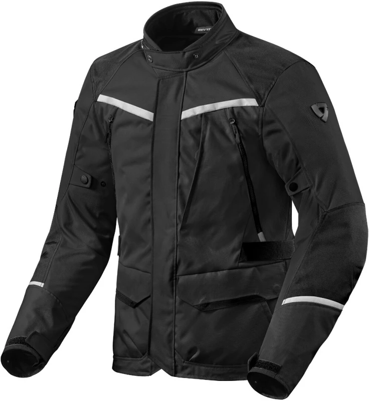 Image of REV'IT! Voltiac 3 H2O Jacket Black Silver Size 6XL