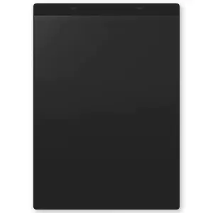Image of Document pouches, magnetic, A4 portrait, pack of 10, black