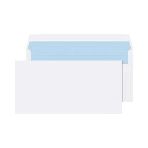 Image of Q-Connect DL Envelopes Plain Wallet Self Seal 80gsm White Pack of 1000