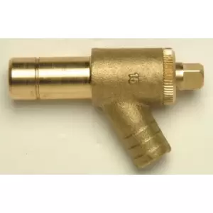 image of Polypipe - polyplumb spigot draincock 15MM - Brass