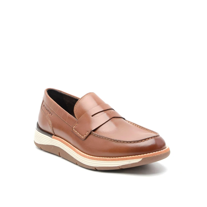 Image of Rockport Mens Liam Loaf Loafers Tan male 7 (40.5)