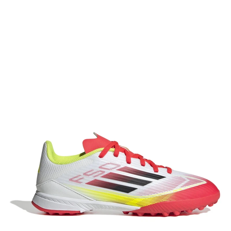 Image of adidas F50 League Childrens Astro Turf Football Boots White/Red male C10 (28)