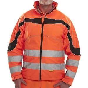 Image of BSeen XXXXL Hi Viz Jacket OrangeBlack