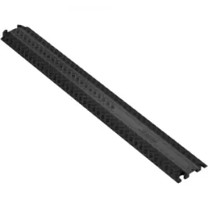 Image of VEVOR Drop Over Cable Cover Ramp, 2,000 lbs/axle Load Capacity, Heavy Duty Cable Hose Protector Ramp, Floor Cord Cover for High Walking Traffic Areas