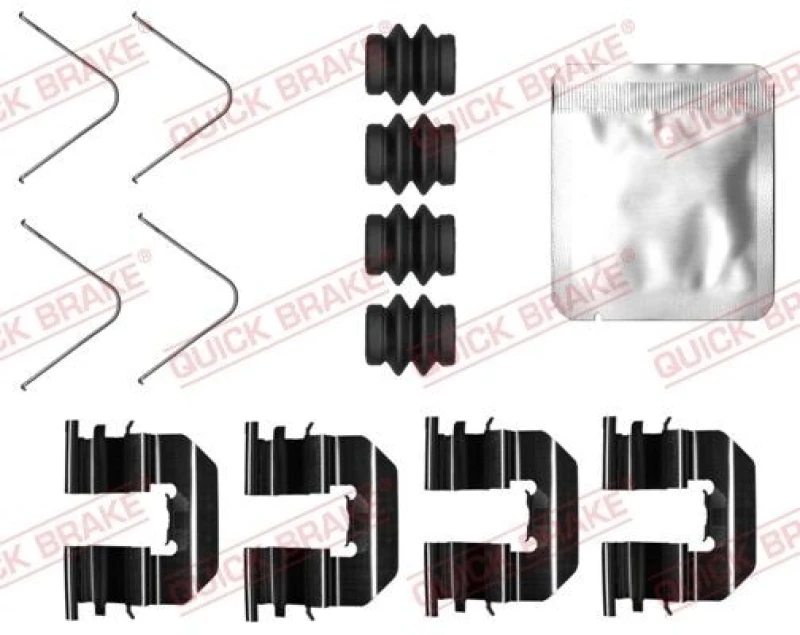 Image of QUICK BRAKE Brake pad fitting kit QUICK BRAKE 109-0073