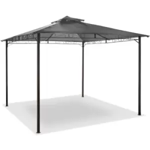 Image of Malaga 3m Dark Grey Steel Gazebo