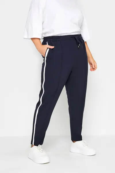Image of Yours Side Stripe Joggers Dark Navy