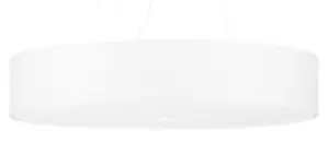 Image of Skala Cylindrical Pendant Light White 70cm E27