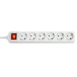 Image of Lindy 73103 power extension 6 AC outlet(s) Indoor White