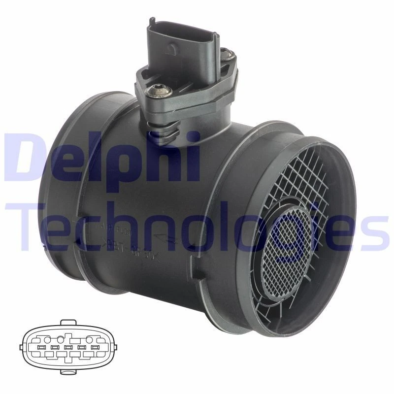 Image of DELPHI Mass air flow sensor DELPHI AF10544-12B1