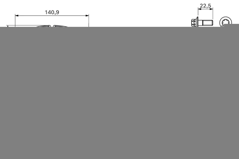 Image of Brake pad set Bosch 0 986 460 177