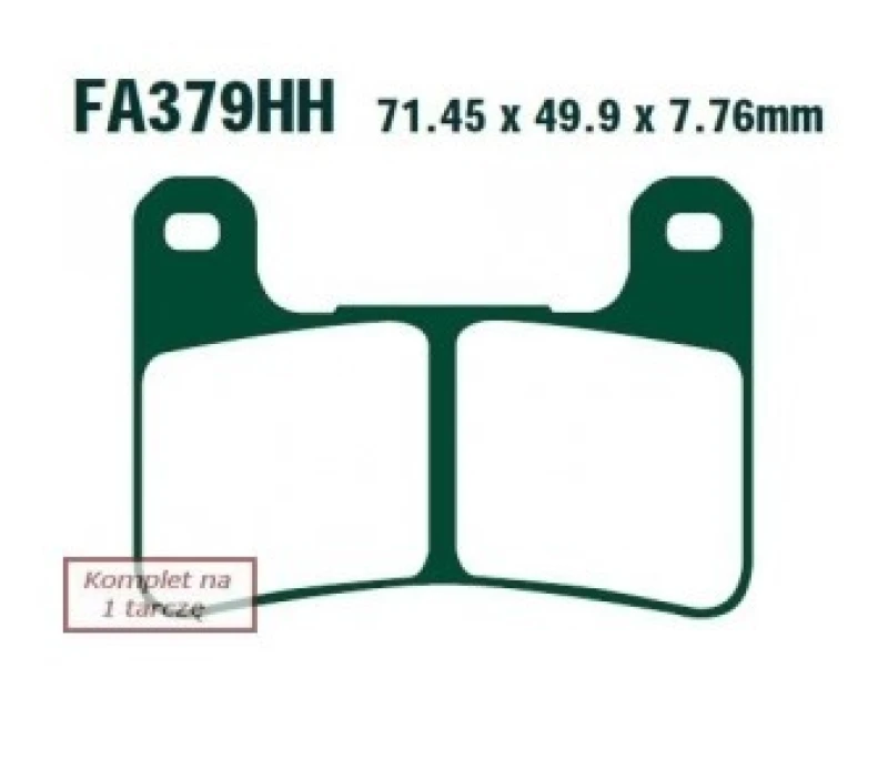 Image of EBC Brakes Brake pad set EBC Brakes FA379HH