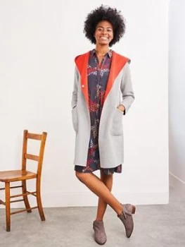 image of White Stuff Bailey Reversible Wool Coat - Grey