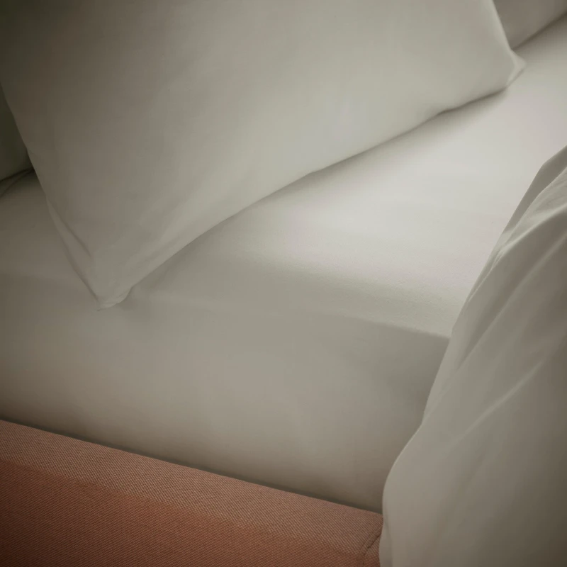 Image of Bianca 200 TC Temp Control TENCEL Lyocell Fitted Sheet Natural unisex King