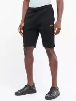 Image of Barbour International Sport Track Jersey Shorts - Black, Size 2XL, Men