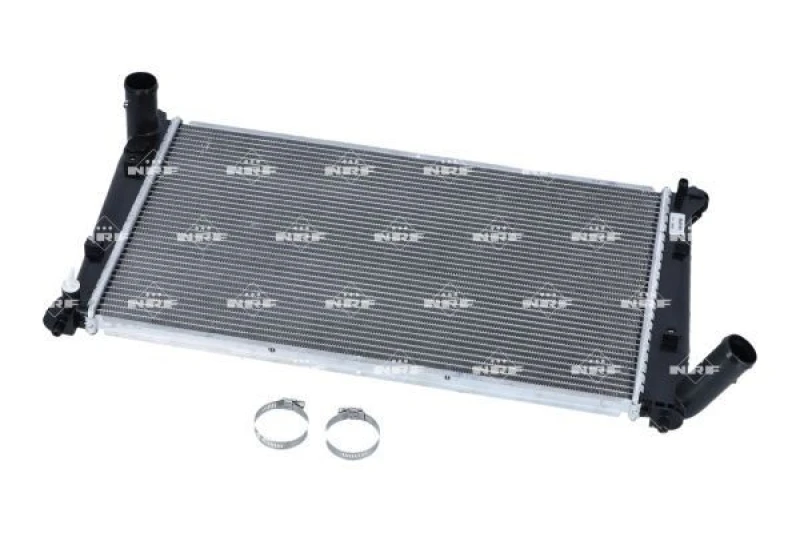 Image of NRF 56102 Engine radiator EASY FIT Brazed cooling fins, Aluminium, with mounting parts Aluminium Radiator,engine cooling (470)